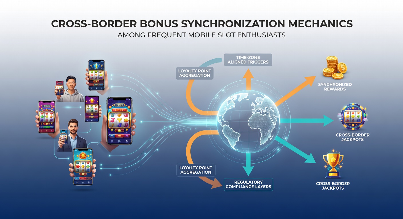 Mobile slot players accessing synchronized bonuses across international borders on their devices