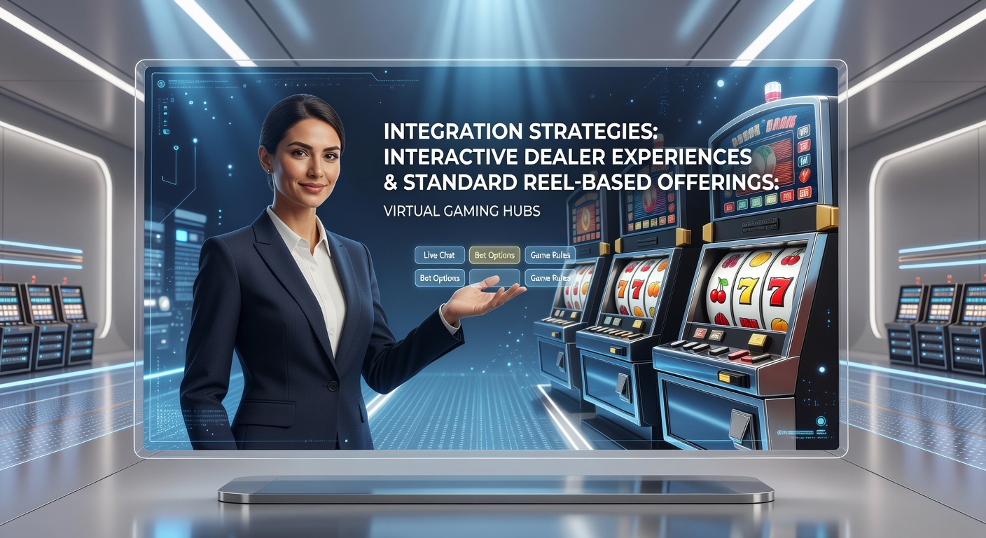 Virtual gaming hub interface showing live dealer tables adjacent to reel slot games in a unified lobby