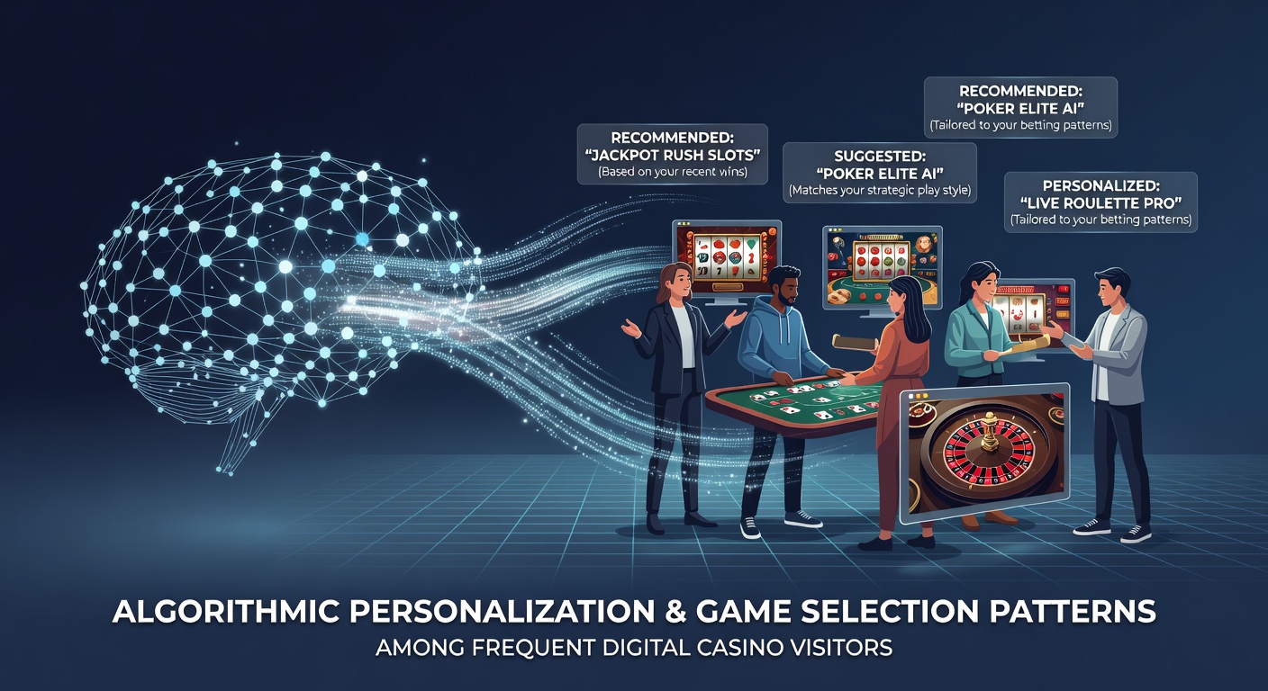 Digital casino dashboard displaying algorithm-driven game suggestions tailored to individual player history