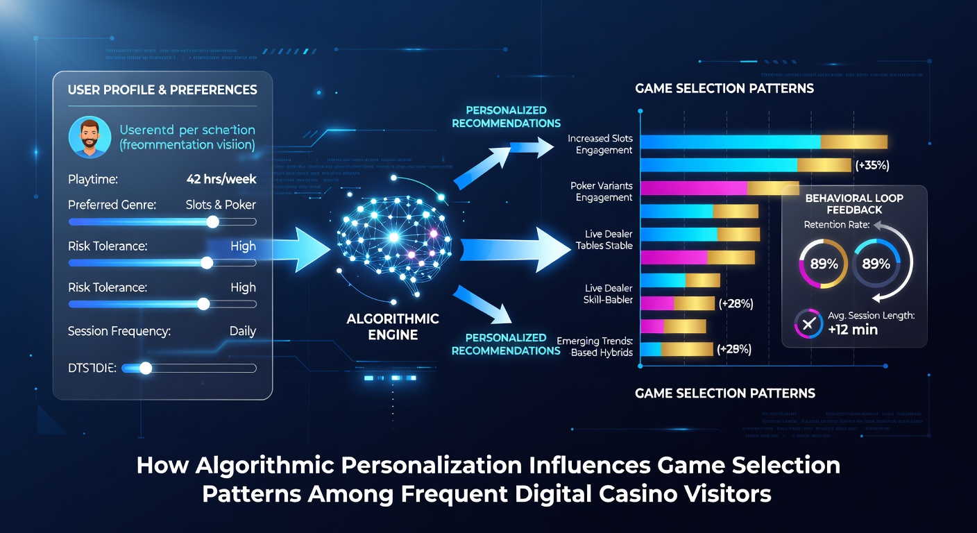 Heatmap visualization showing concentrated player activity on algorithm-recommended game categories over time