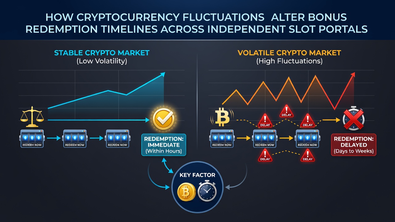 Blockchain transaction flow diagram illustrating delayed bonus redemptions during crypto market swings at online slot sites