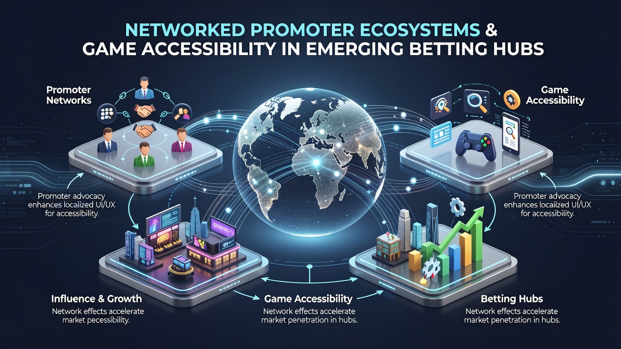 Players accessing games through promoter-driven networks in growing betting markets