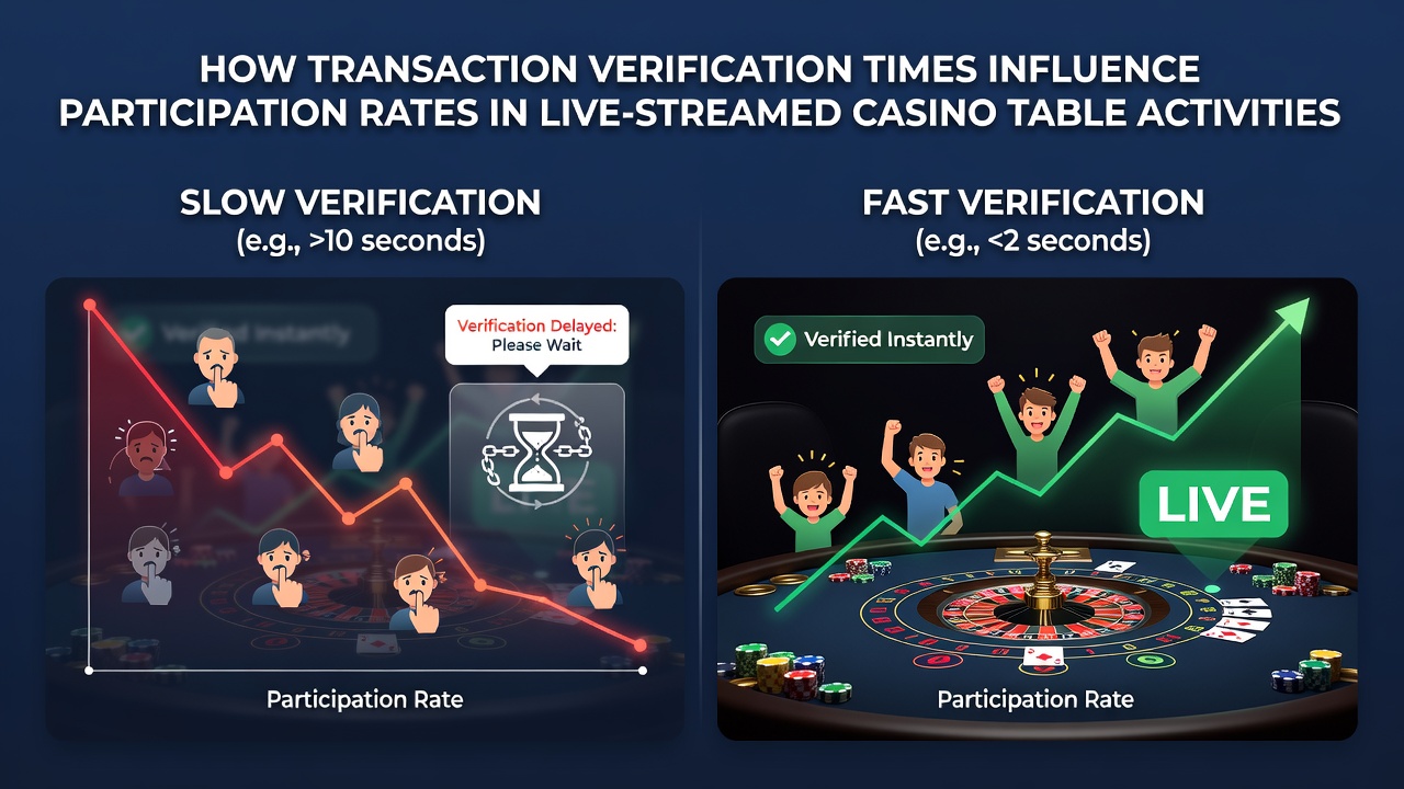 Comparison chart of transaction verification speeds across mobile, tablet, and desktop devices during live casino sessions