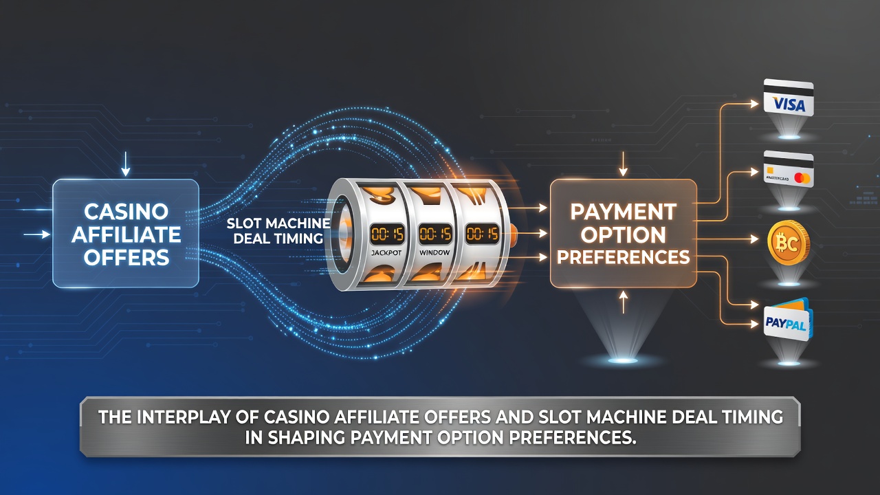 Affiliate promotions and slot deal timing affecting player payment selections at online casinos